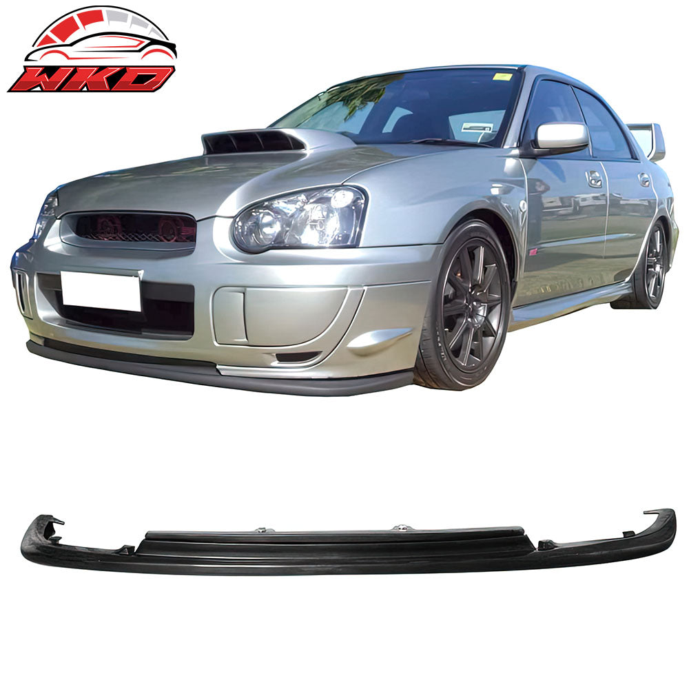 Fits 04-05 Subaru Impreza WRX STI STI Style Front Bumper Spoiler Lip Guard - PU