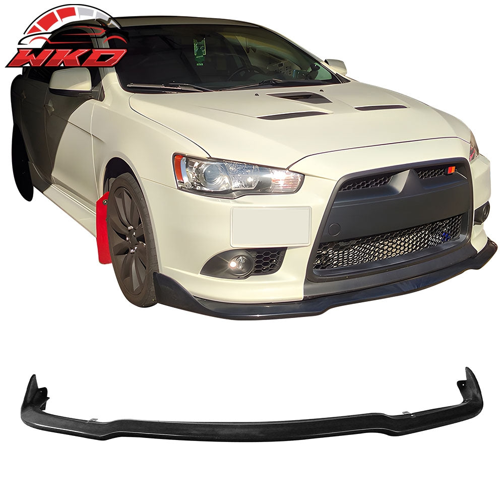 Wholesale 09-14 Mitsubishi Lancer Ralliart CS Style Front Lip Bumper Lower Spoiler PU Default Title - Wikond Auto