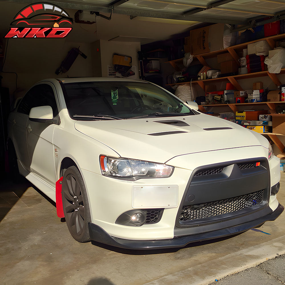 Fits Universal CS2 Style PU Front Bumper Lip Spoiler Lower Splitter Unpainted