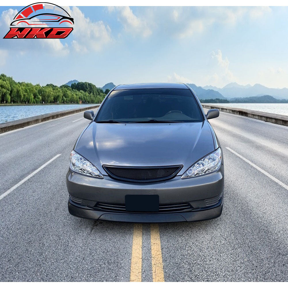 Fits 02-03 Toyota Camry Sedan VIP Style Front Bumper Lip Spoiler Unpainted PU
