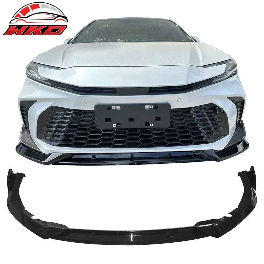 25-26 Toyota Camry SE XSE IKON V2 3PCS Front Bumper Lip Chin Gloss Black | Wholesale