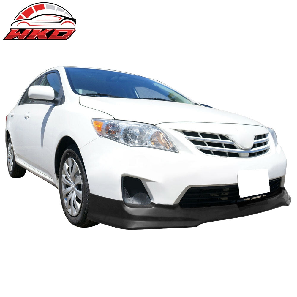 Fits 11-13 Toyota Corolla TR-D Style Front Bumper Lip Spoiler Splitter PU Kit