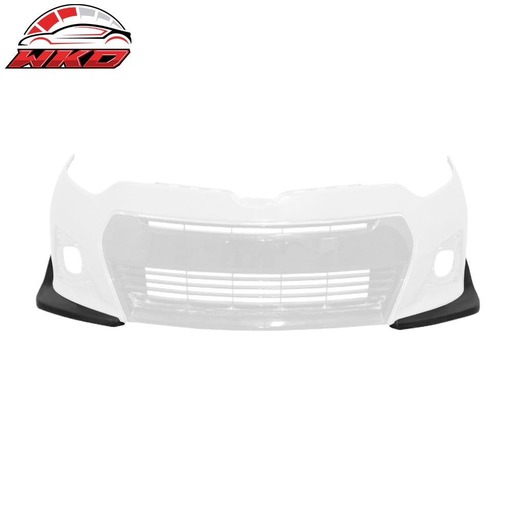 Fits 14-16 Toyota Corolla S Only Front Bumper Lip Spoiler Splitter Side Apron PU