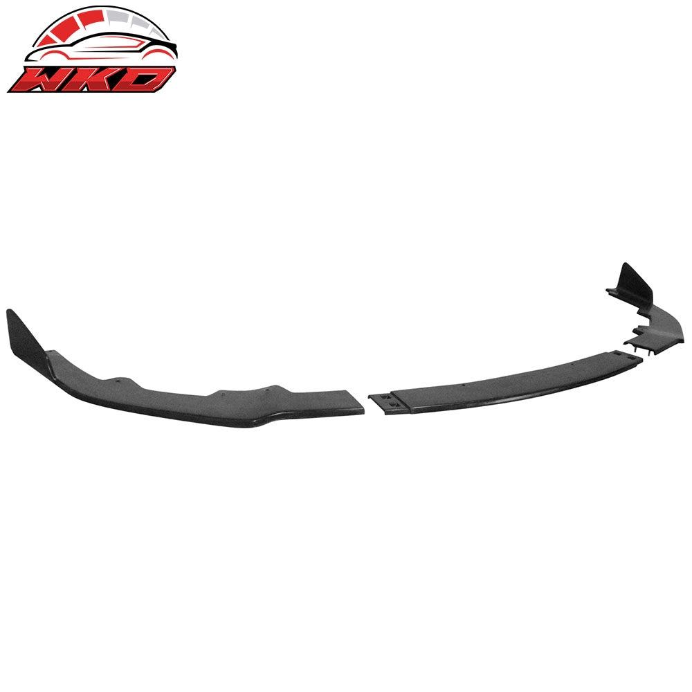 Fits 19-22 Toyota Corolla Hatchback TS Style 3PCS Front Bumper Lip Spoiler PU