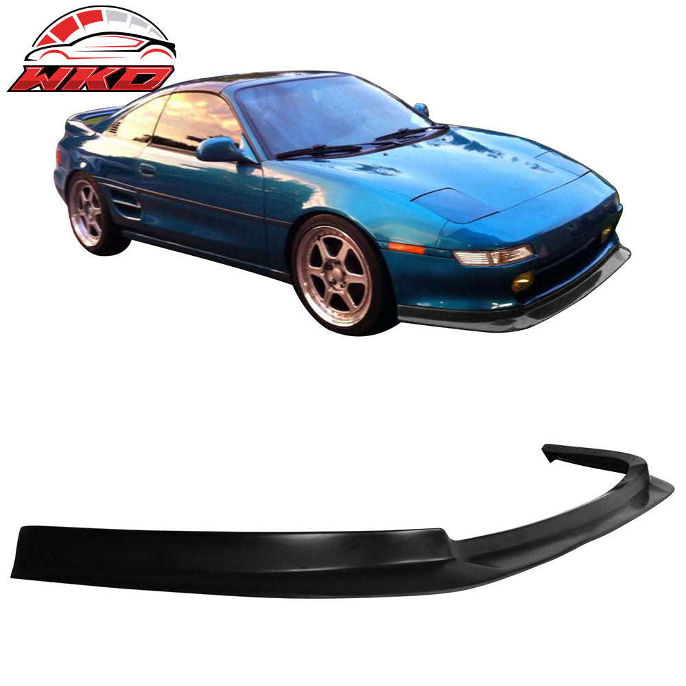 Fits 91-99 Toyota MR2 SW20 CX Style Front Bumper Lip Spoiler Unpainted Black PU