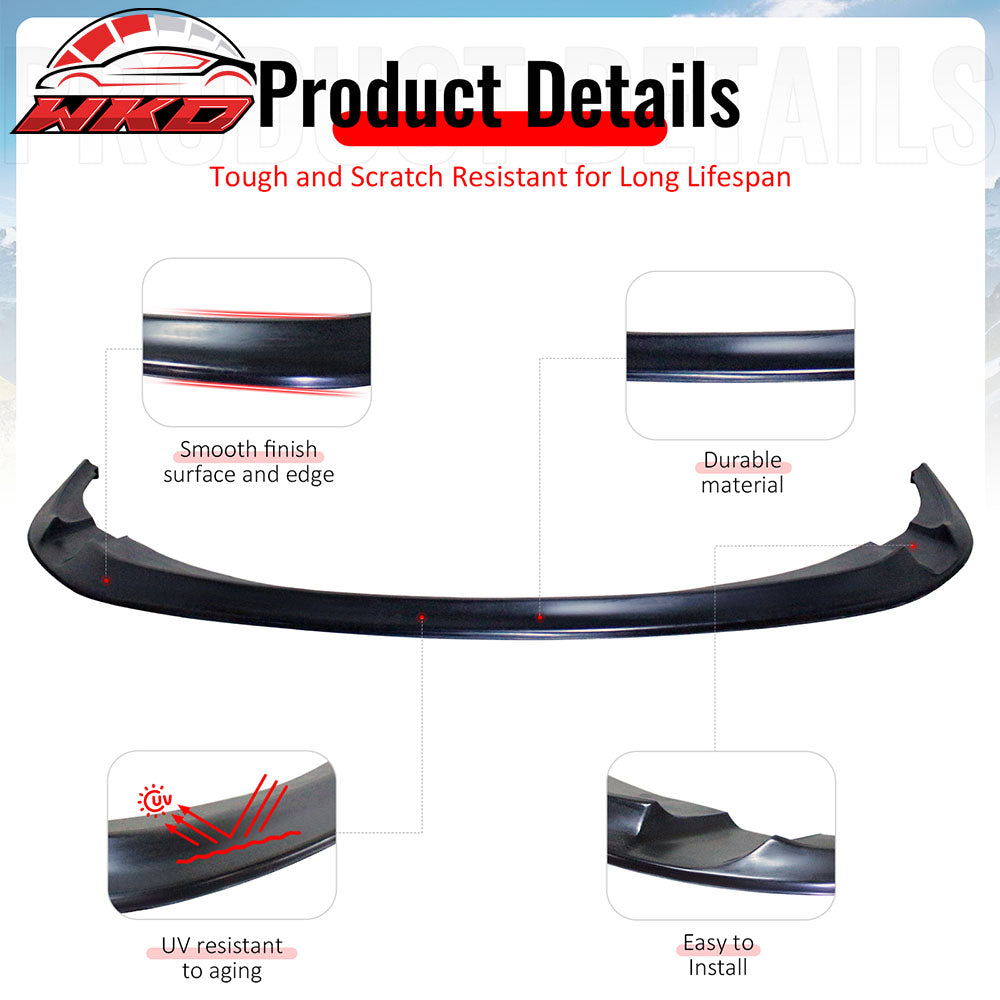 Fits 19-22 Toyota Prius IKFM Style Front Bumper Lip Chin Spoiler Unpainted PU
