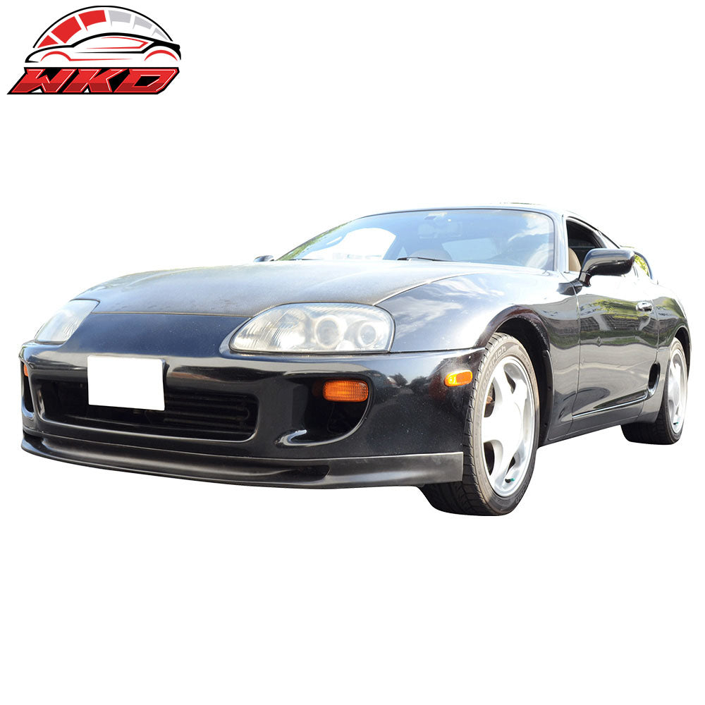 Fits 93-98 Toyota MK4 Supra Aero Magic Whifbitz WB Style Front Bumper Lip Kit PU