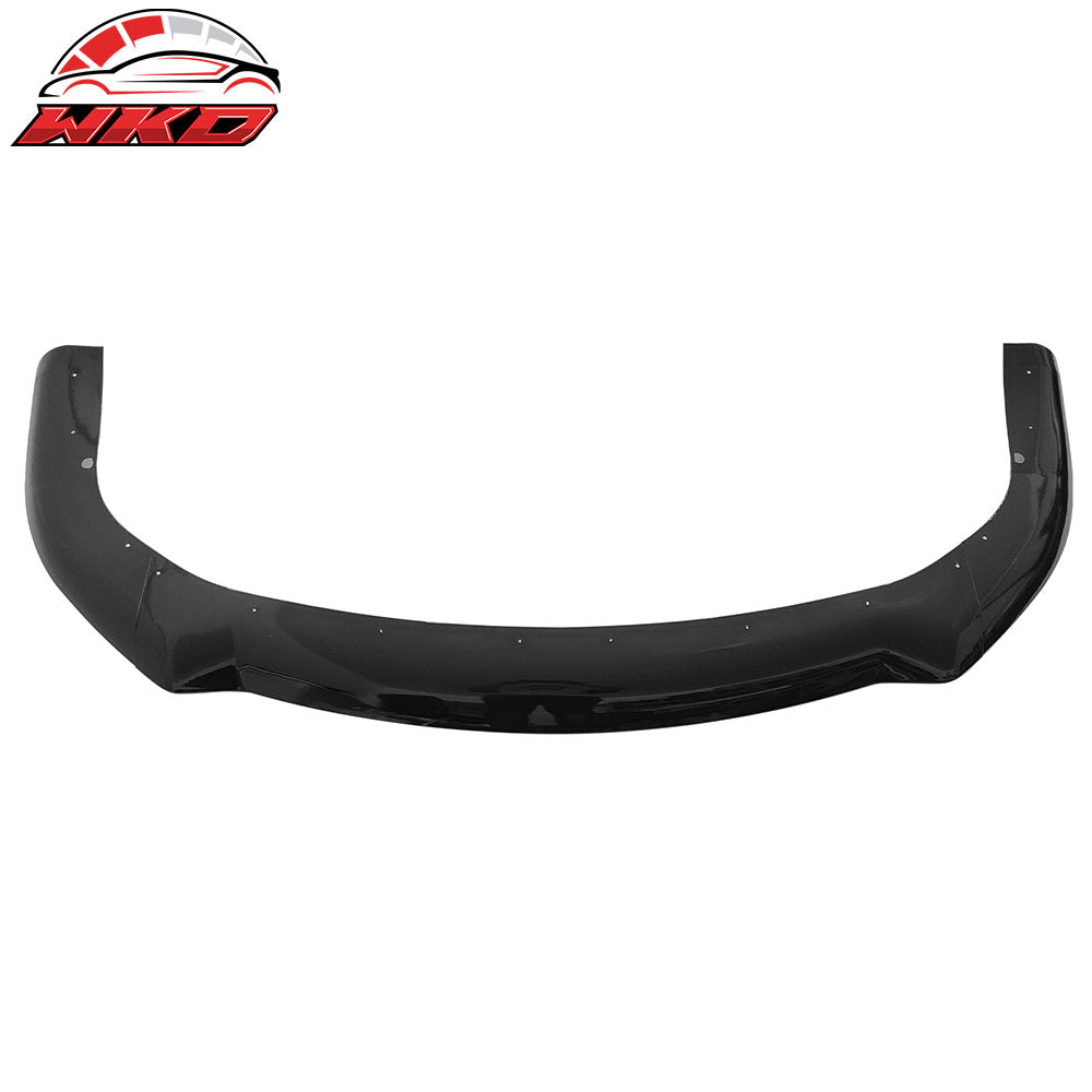 Fits 21-25 Tesla Model S Track Pack Style Front Bumper Lip Gloss Black 3PC Kit