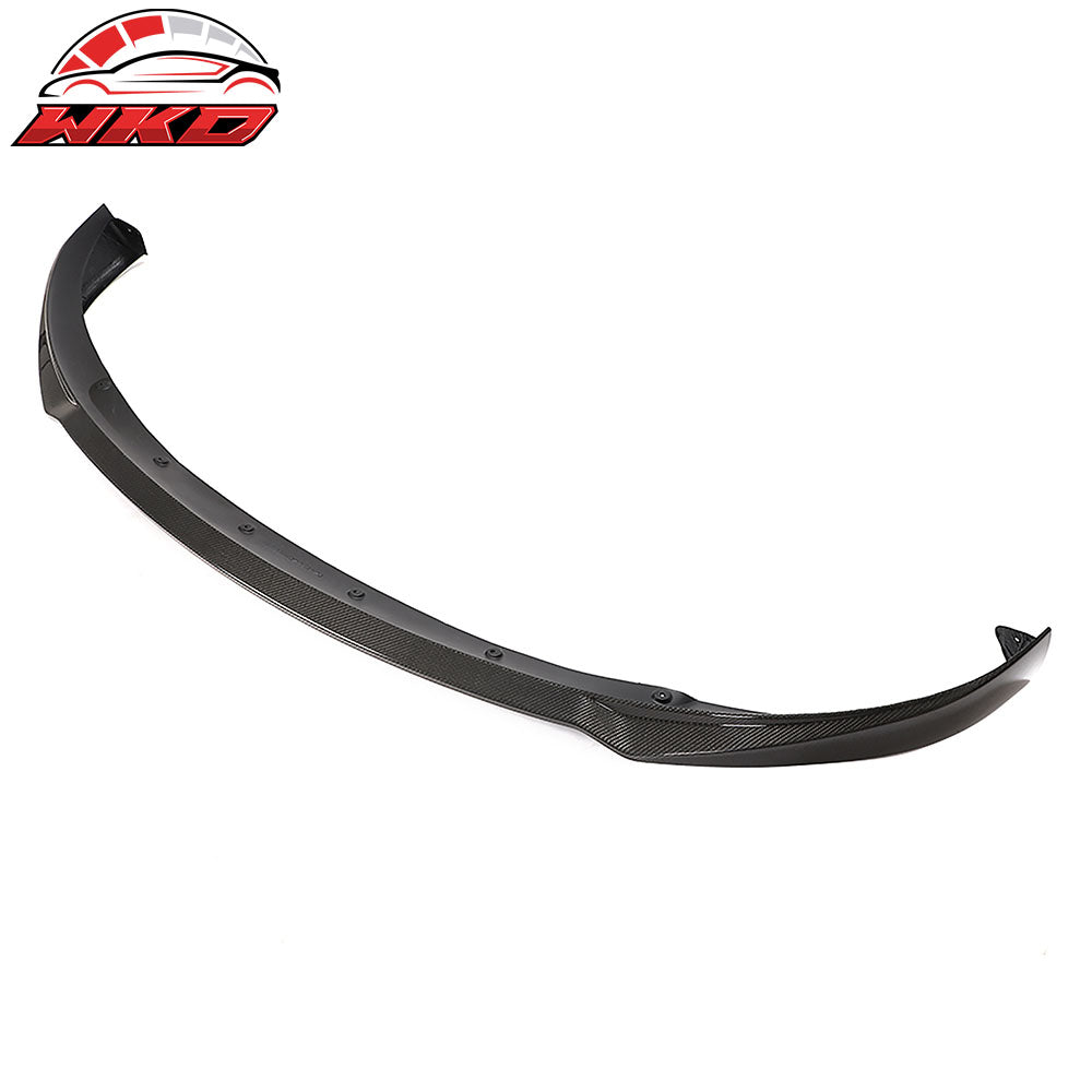2020-25 Tesla Model Y Front Bumper Lip IKON Style Carbon Fiber Chin Spoiler | Wholesale