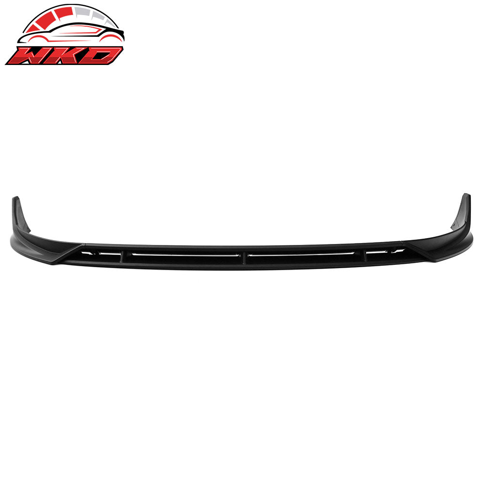 Fits 25-26 Tesla Model Y Juniper Front Bumper Lip 4PC Matte Black Car Spoiler