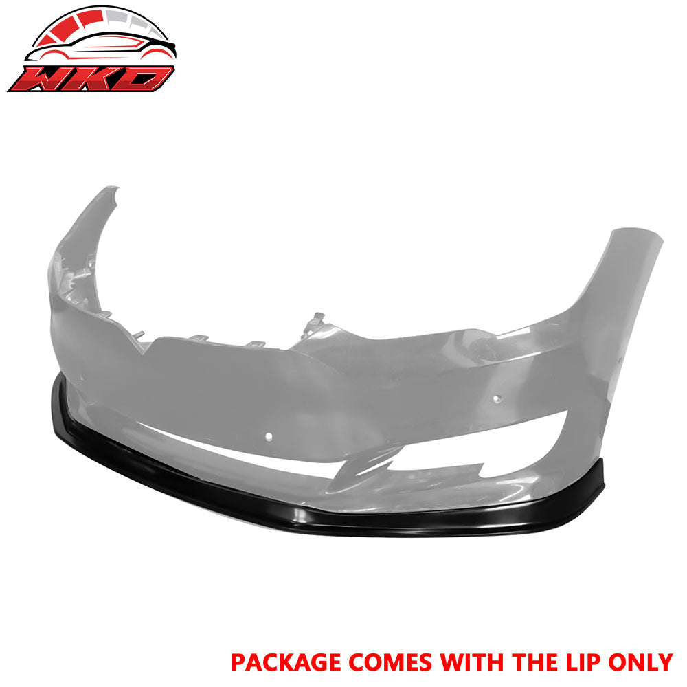 Fits 16-21 Tesla Model S MDA Style Front Bumper Lip Chin Spoiler Unpainted PU
