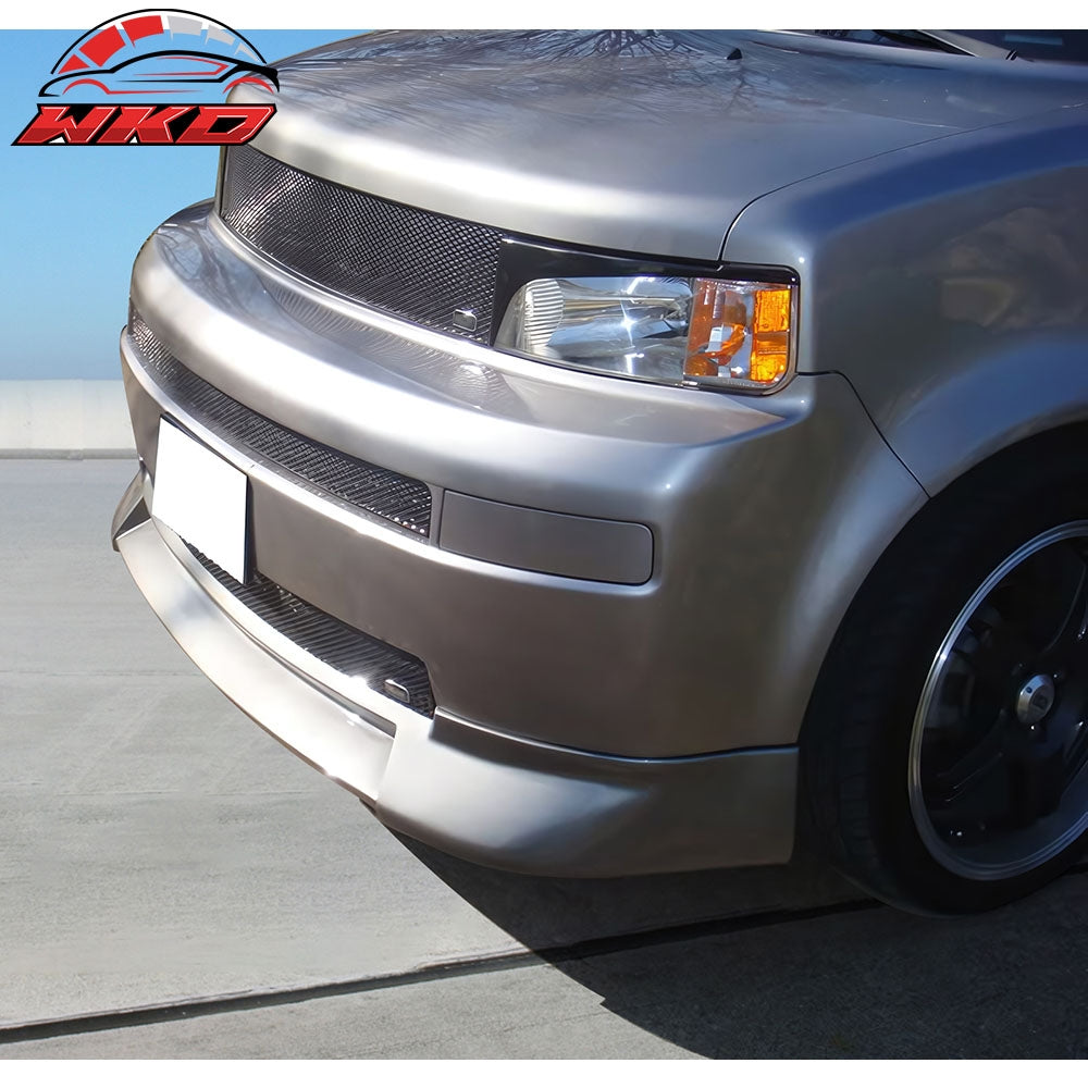 Wholesale 03-07 Scion xB JDM Style Front Bumper Lip Unpainted PU Spoiler Splitter Kit - Wikond Auto