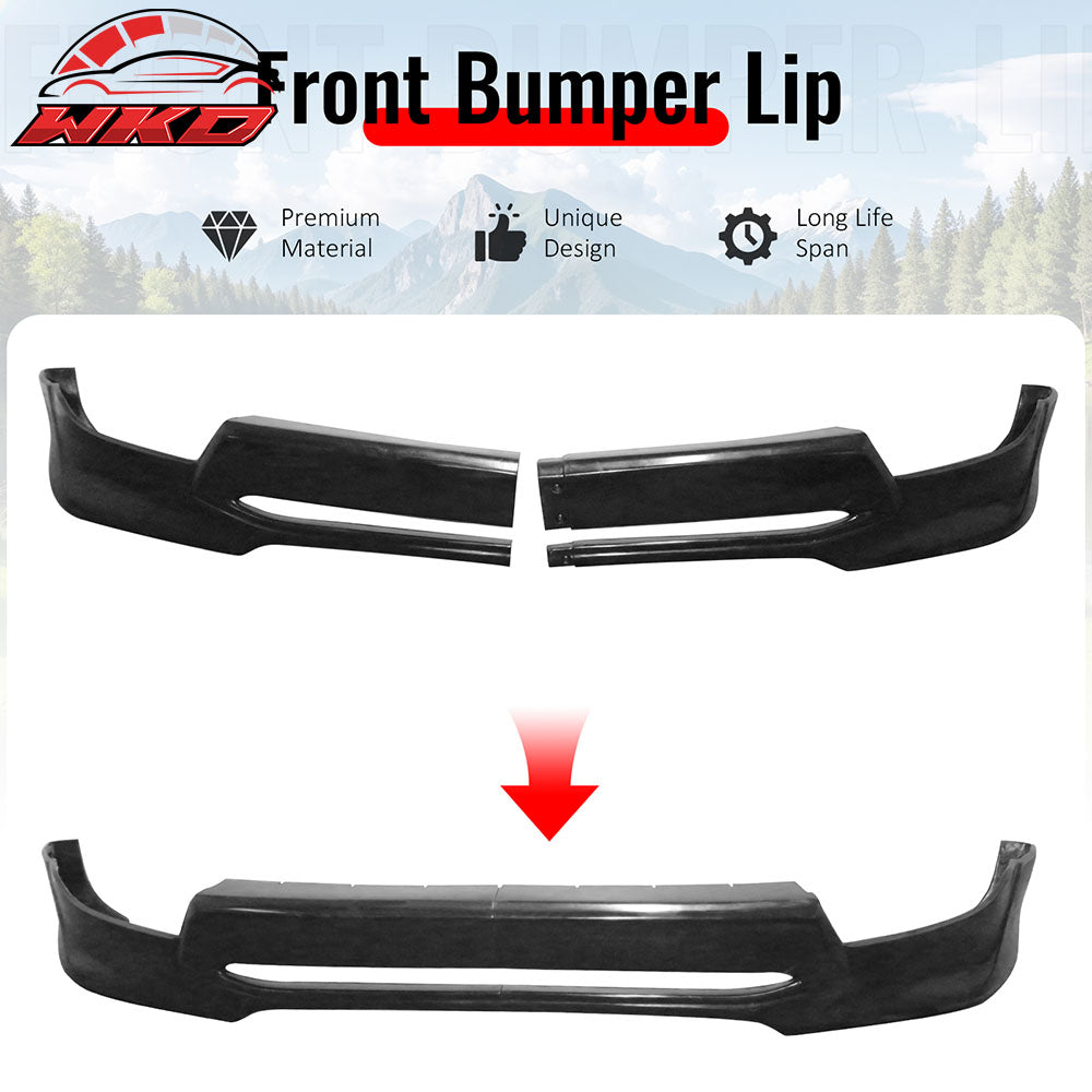 Fits 05-11 Toyota Tacoma IKON Style Front Bumper Lip Spoiler Unpainted PU 2PCS