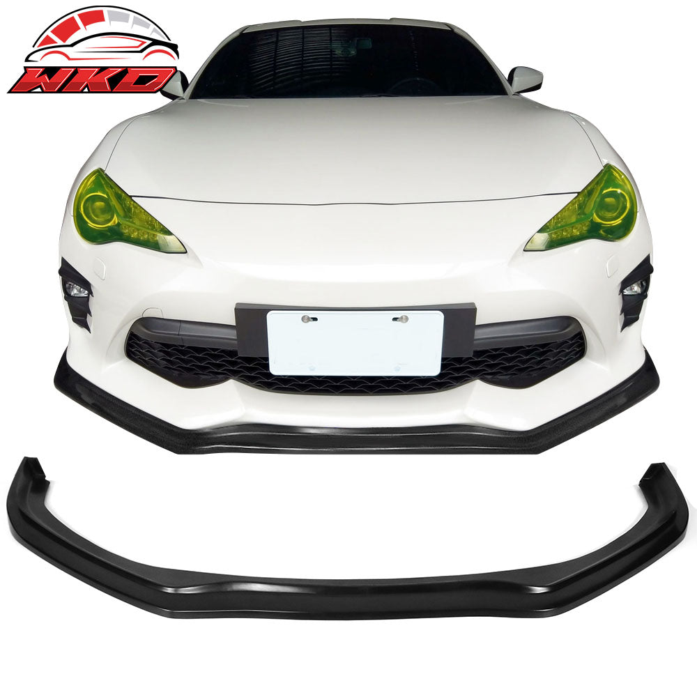 Fits 17-20 Toyota 86 GT86 FT86 CS Style Unpainted Black Front Bumper Lip - PU