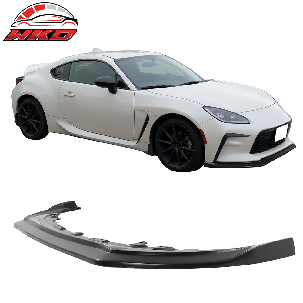 Fits 22-26 Toyota GR86 Front Bumper Lip CS Style Spoiler Unpainted PU Splitter