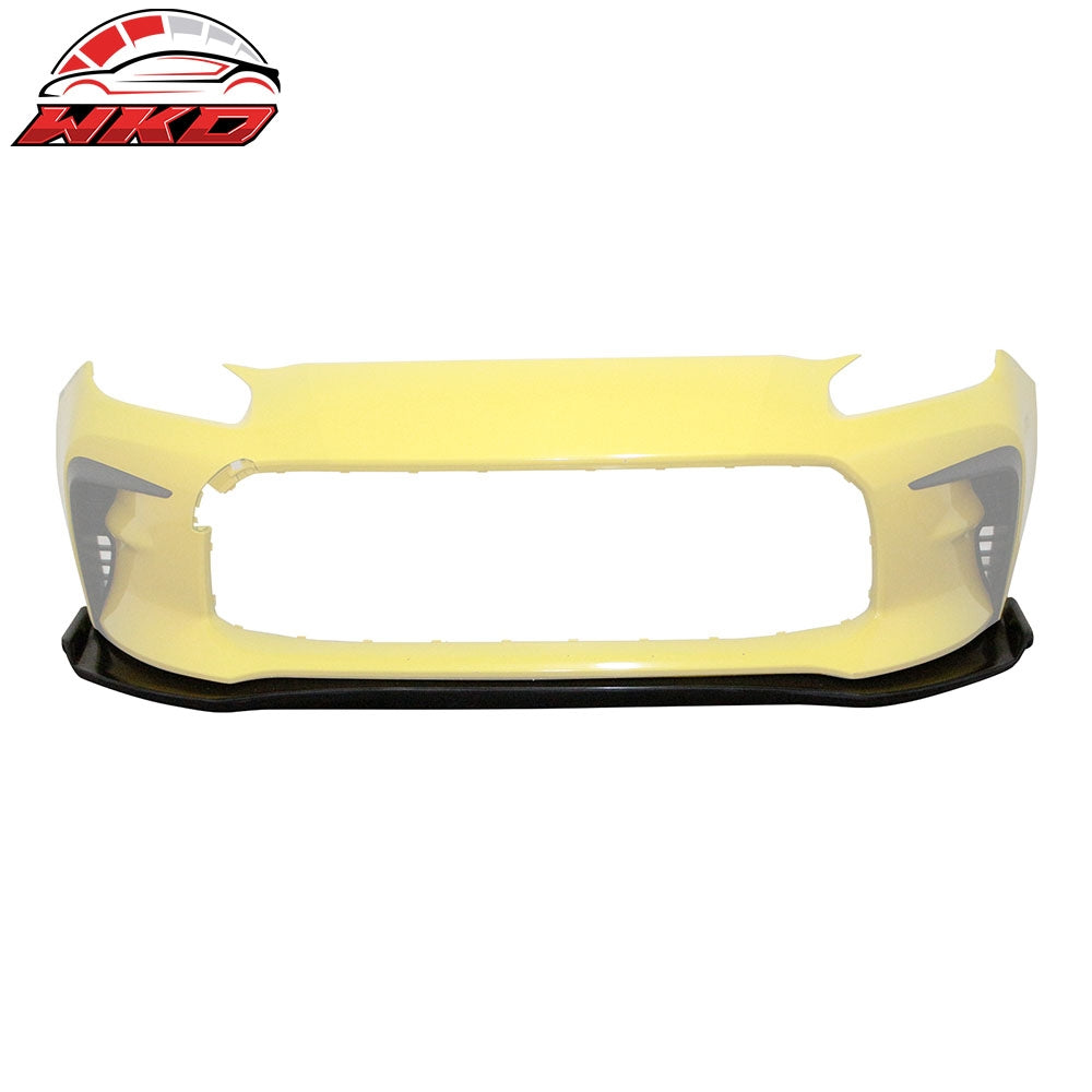 Fits 22-26 Toyota GR86 Front Bumper Lip GR Style Spoiler Splitter Unpainted PU