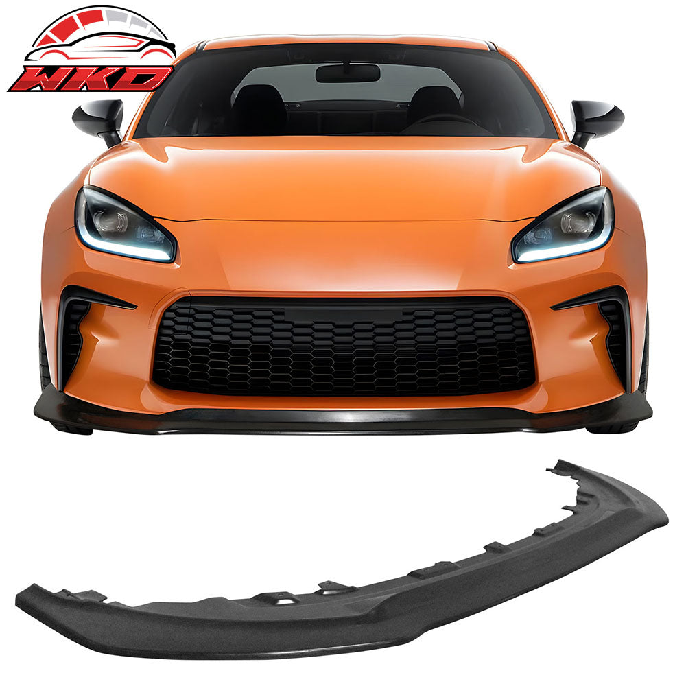 Fits 22-26 Toyota GR86 Front Bumper Lip IKON Spoiler Unpainted PU Chin Splitter