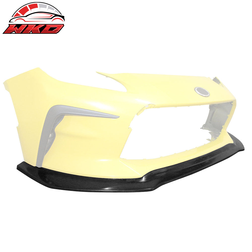 Fits 22-26 Toyota GR86 Front Bumper Lip IKON Spoiler Unpainted PU Chin Splitter