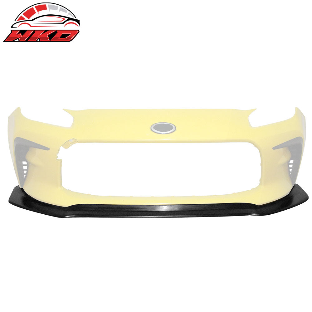 Fits 22-26 Toyota GR86 Front Bumper Lip IKON Spoiler Unpainted PU Chin Splitter