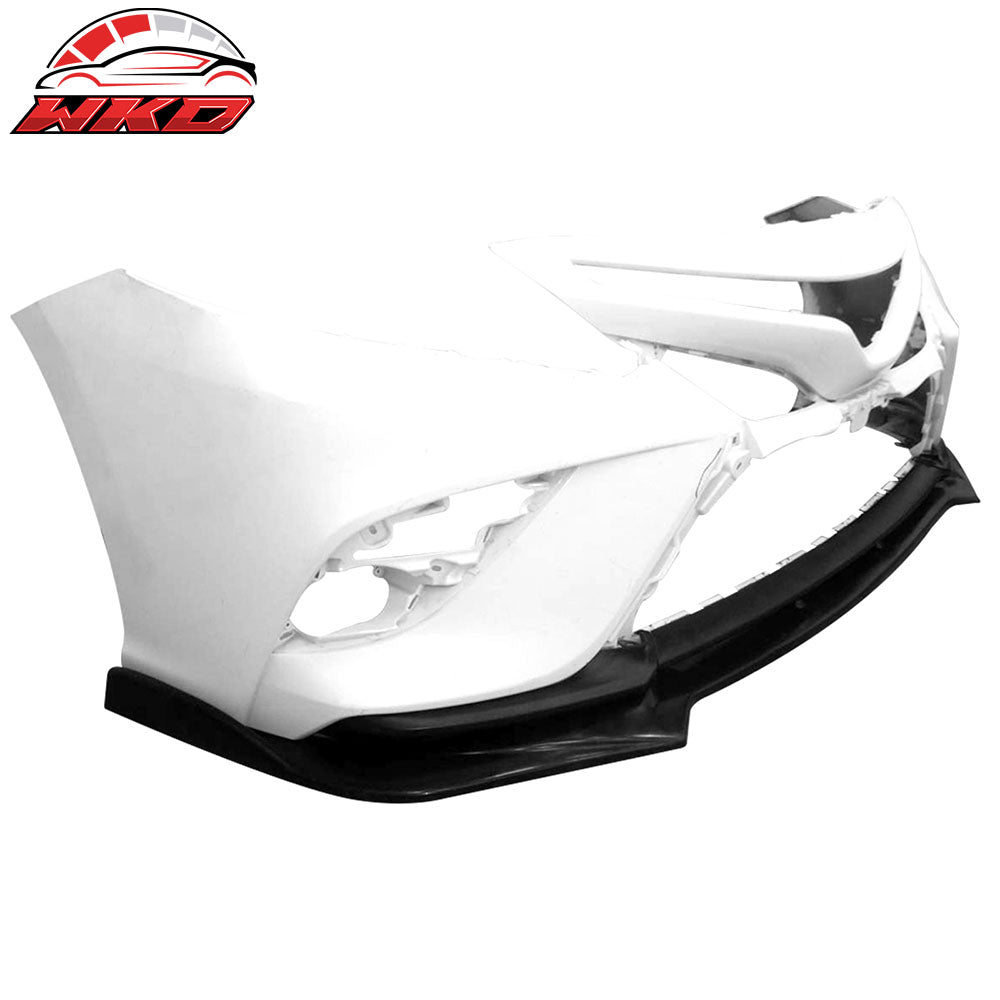 Fits 18-20 Toyota Camry SE XSE GT Style PU Front Bumper Lip Spoiler Unpainted