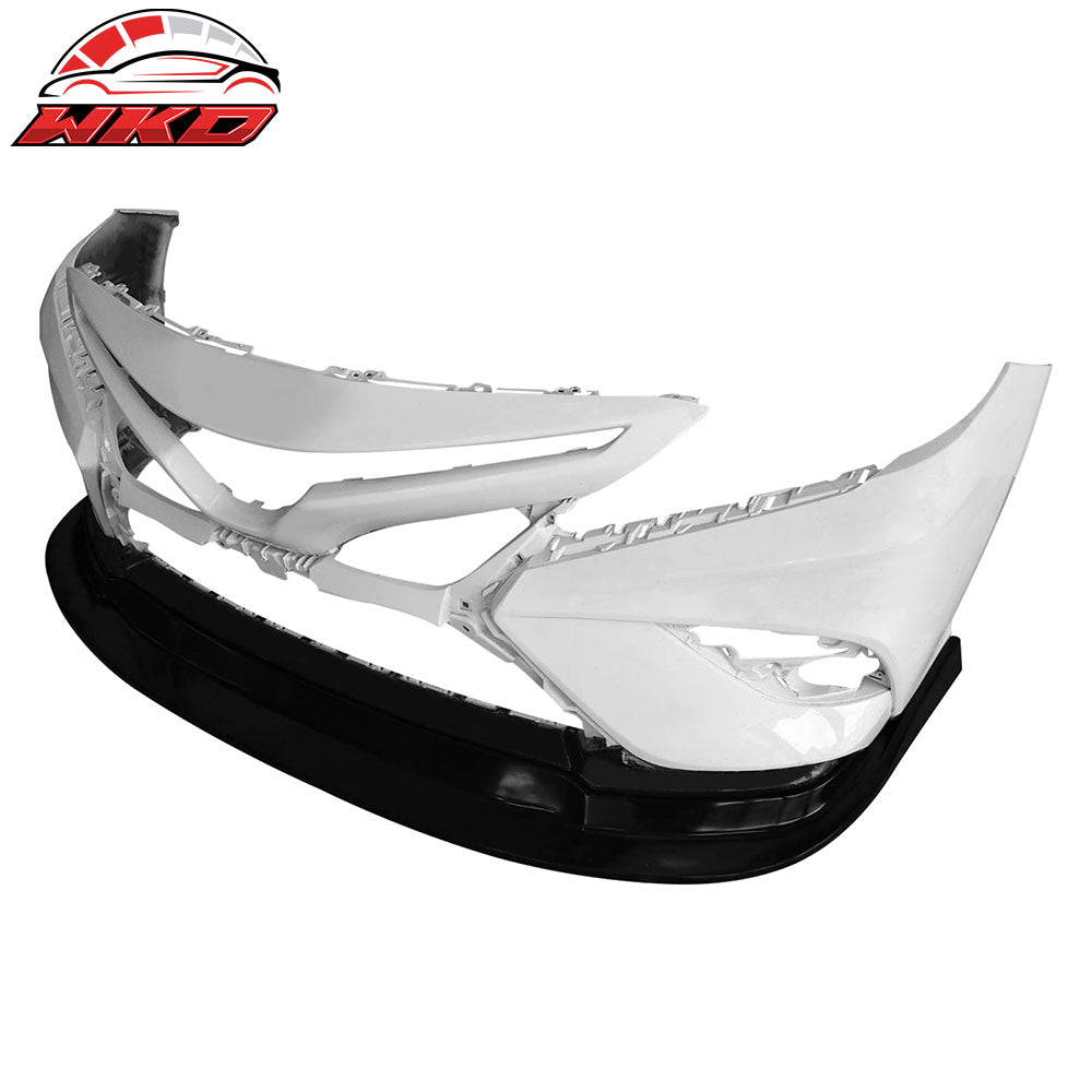 Fits 18-20 Toyota Camry SE XSE MDA Style PU Front Bumper Lip Spoiler Unpainted