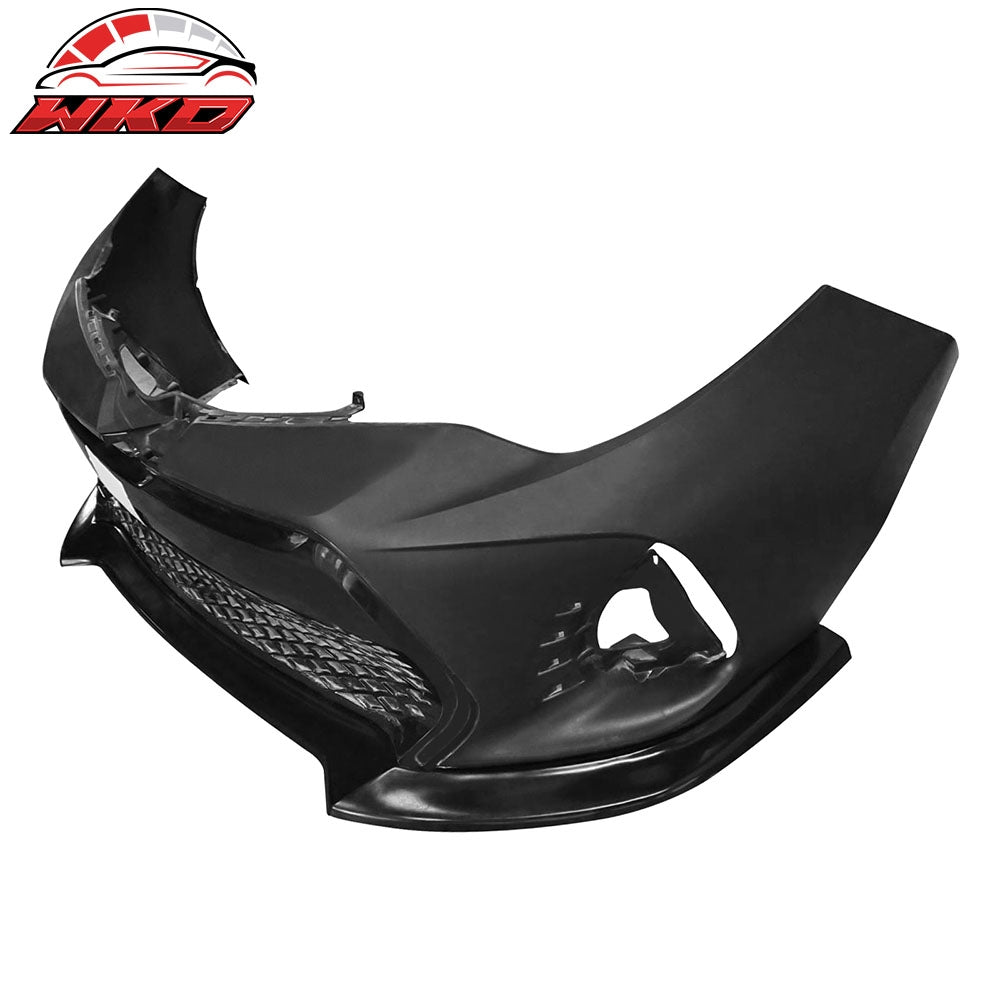 Wholesale 17-19 Toyota Corolla SE XSE Front Lip Air Dam Bumper Spoiler PU GT Style - Wikond Auto