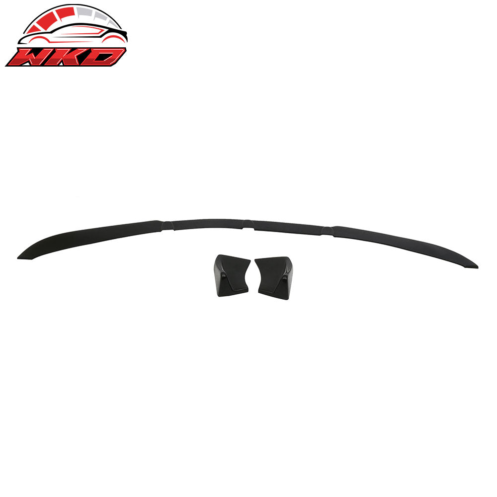 Universal 3PC MDP Style Front Bumper Lip Protector PU Spoiler Chin Splitter