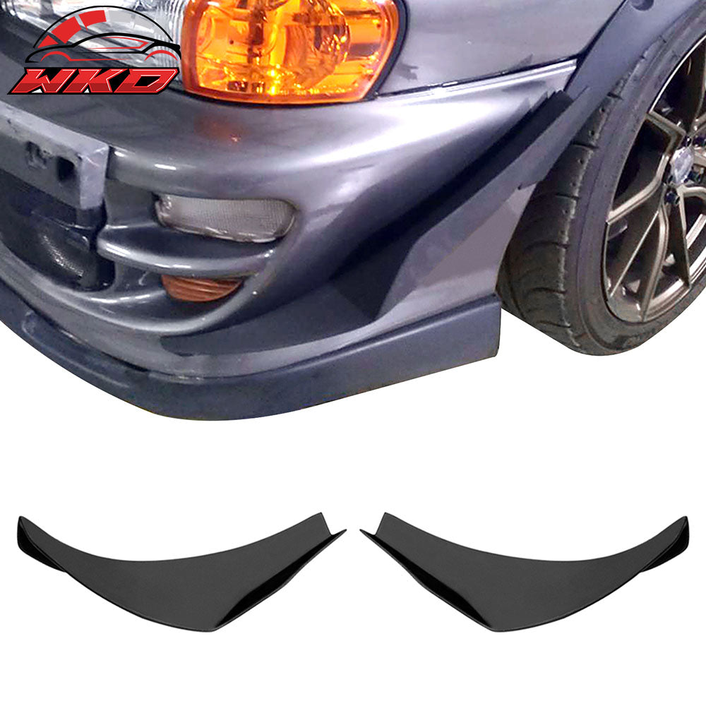 Fits 97-01 Subaru Impreza Front Lip Bumper Aprons Under Splitter PU MDA Style