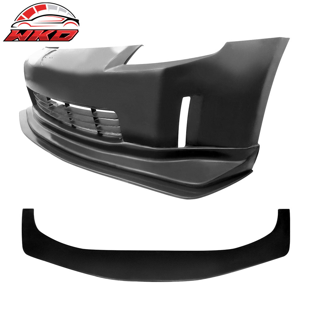 Fits 06-09 Nissan 350Z Front Bumper Bottom Lip Chin Spoiler Splitter - PU