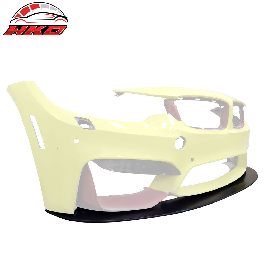 Fits 15-20 BMW F80 M3 F82 M4 Front Bumper Bottom Lip Splitter Unpainted PU