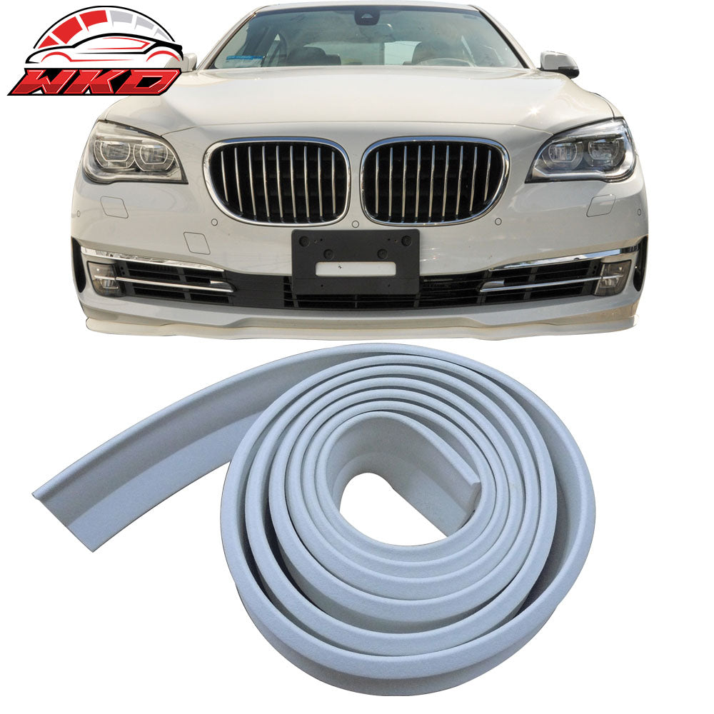 Universal Fit Front Bumper Lip Splitter Quick Chin EZ Install 100 Inch White