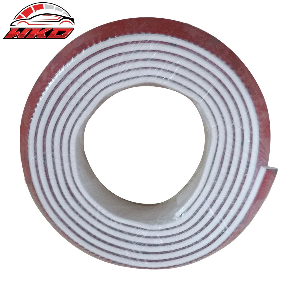Universal Fit Front Bumper Lip Splitter Quick Chin EZ Install 100 Inch White