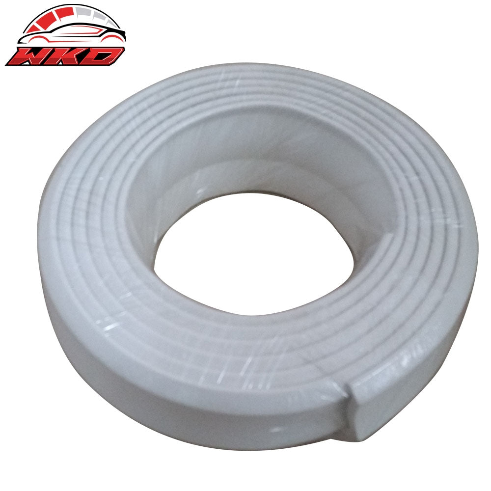 Universal Fit Front Bumper Lip Splitter Quick Chin EZ Install 100 Inch White