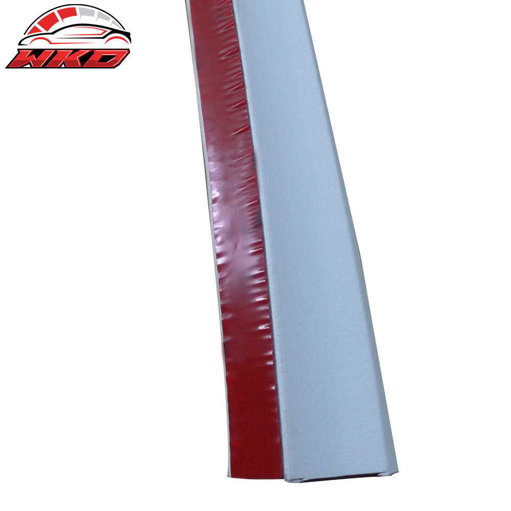 Universal Fit Front Bumper Lip Splitter Quick Chin EZ Install 100 Inch White