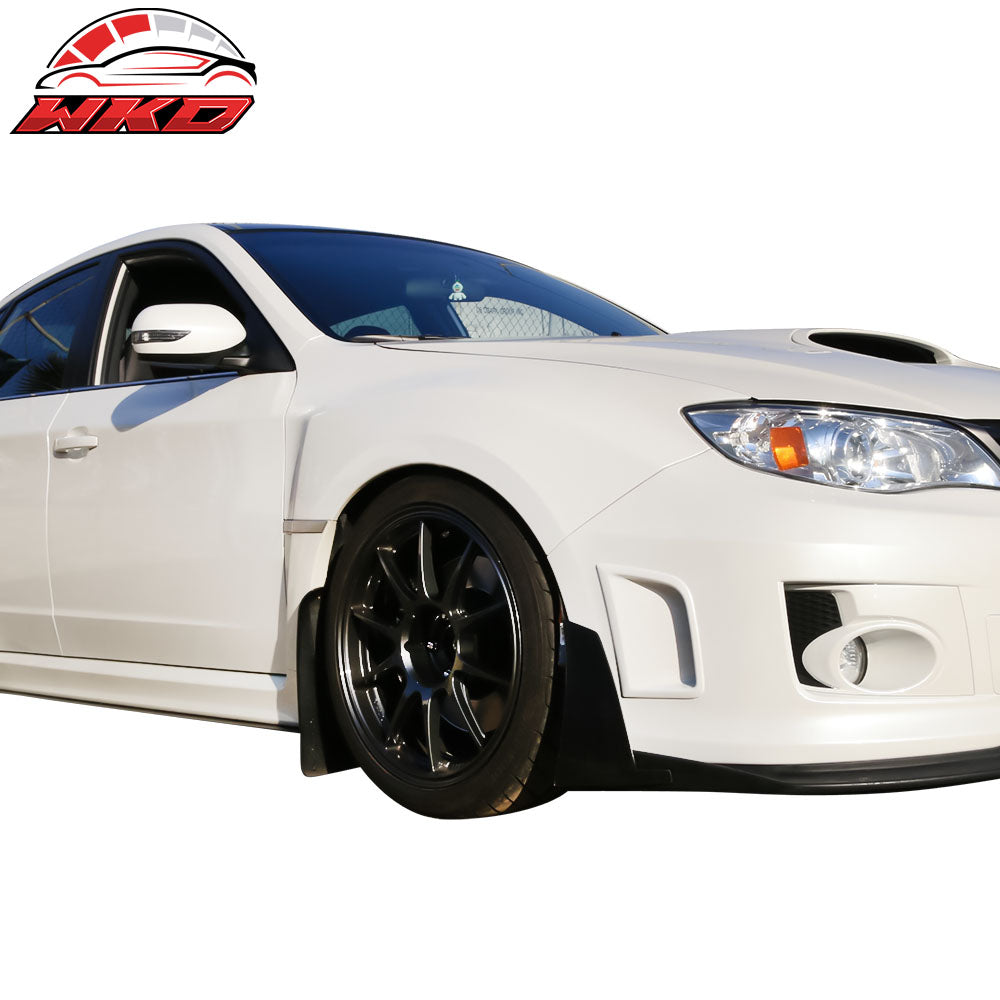 Universal IKON Style 2PCS Front Bumper Lip Splitter Corner Winglets Canard PU