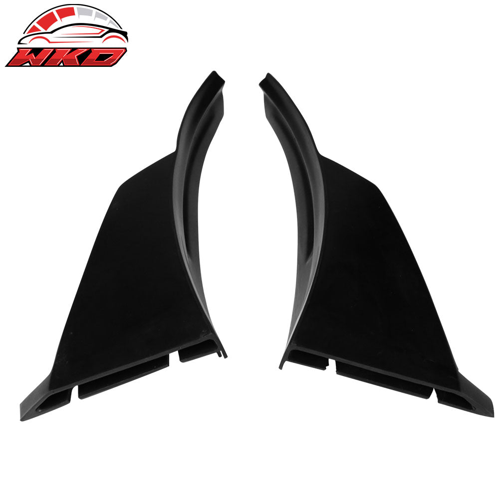 Universal IKON Style 2PCS Front Bumper Lip Splitter Corner Winglets Canard PU