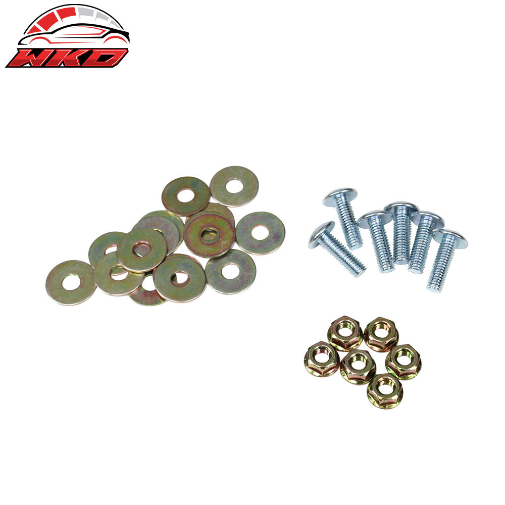 Universal IKON Style 2PCS Front Bumper Lip Splitter Corner Winglets Canard PU