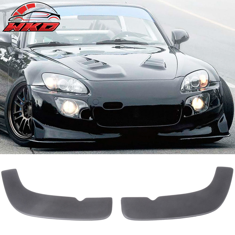 Universal Fits Type 3 Style Front Bumper Splitters Quick Lip PU 24x5 Inch 2PCS