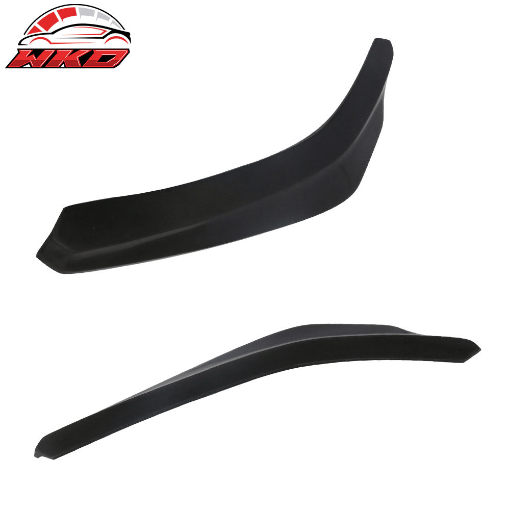 24x4 Inch IKON Style Universal 2PC Front Bumper Lip Side Corner Splitter Spoiler