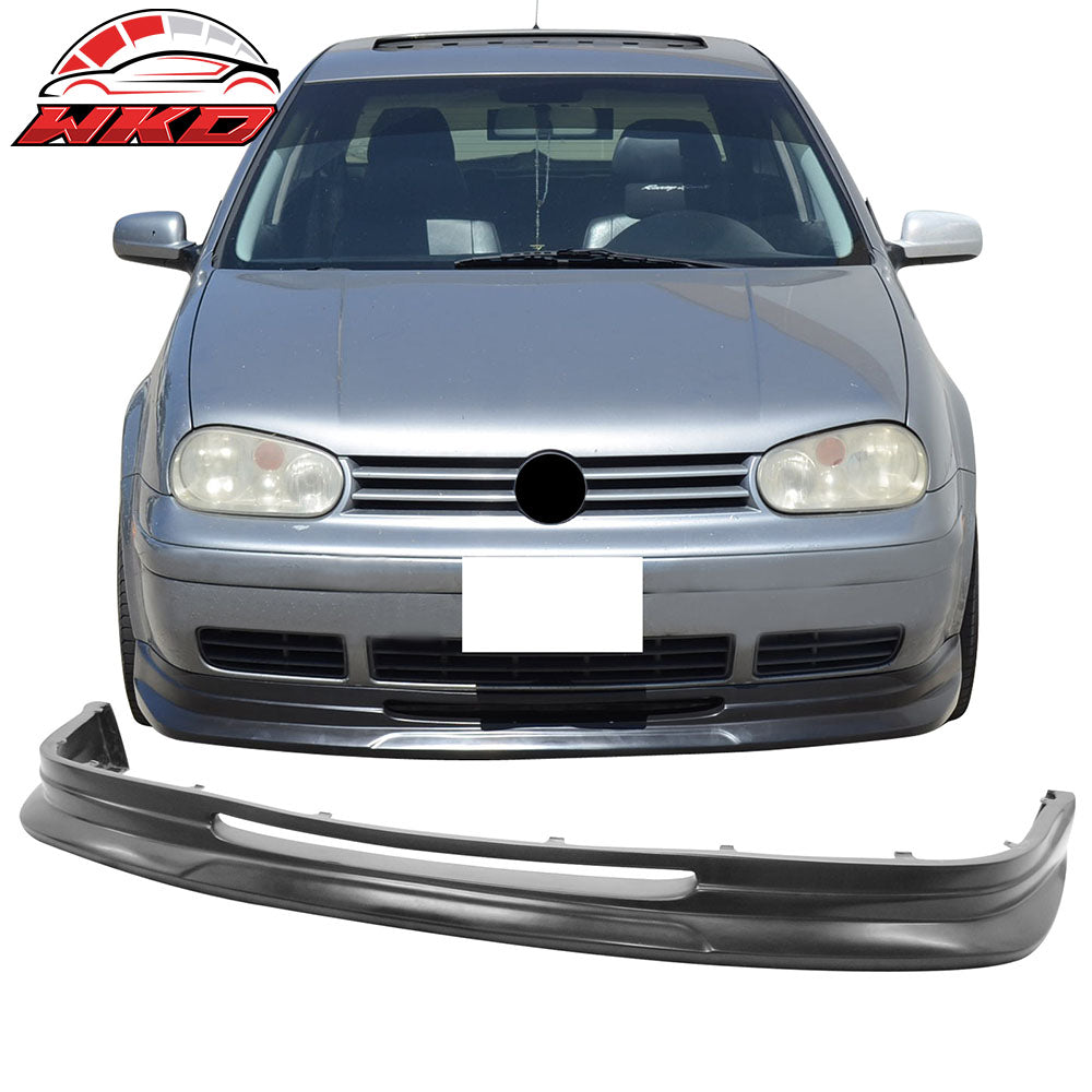 Fits 99-04 Volkswagen VW Golf MK4 MKIV P1 Style Front Bumper Lip Spoiler Kit PU