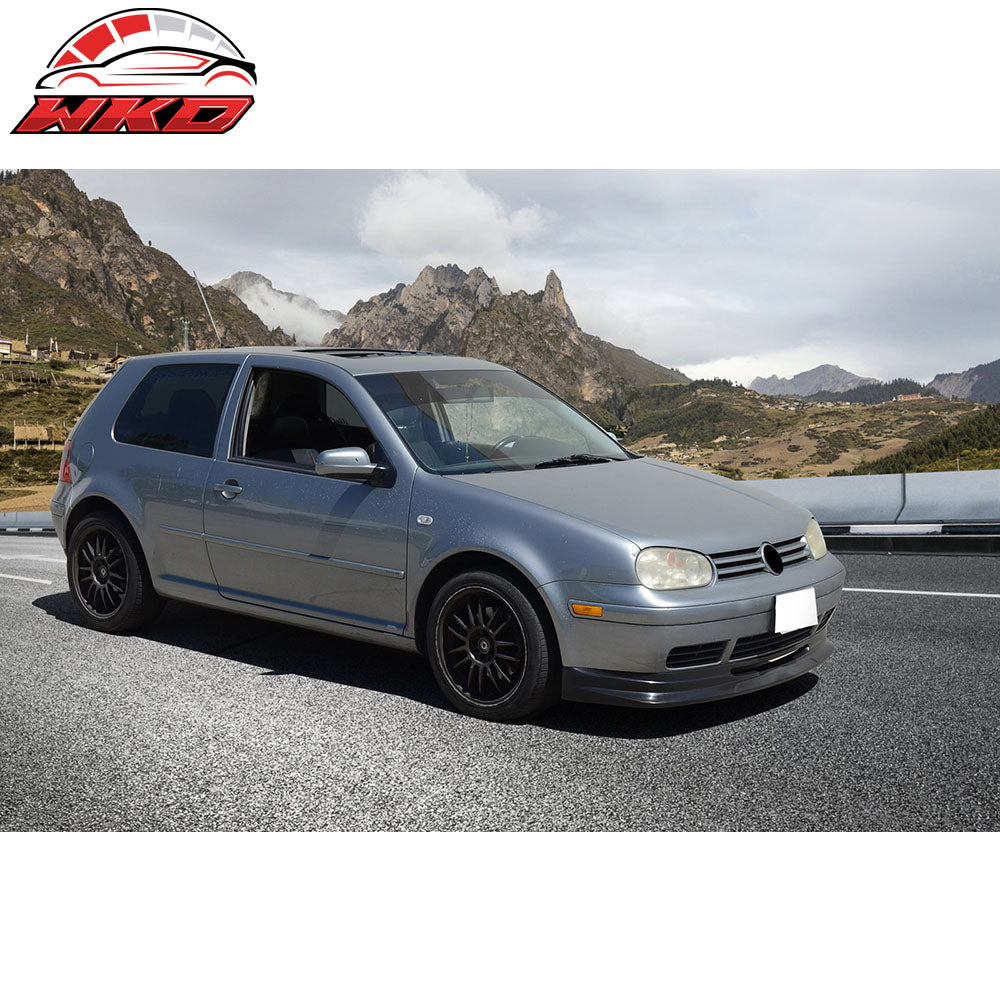 Fits 99-04 Volkswagen VW Golf MK4 MKIV P1 Style Front Bumper Lip Spoiler Kit PU