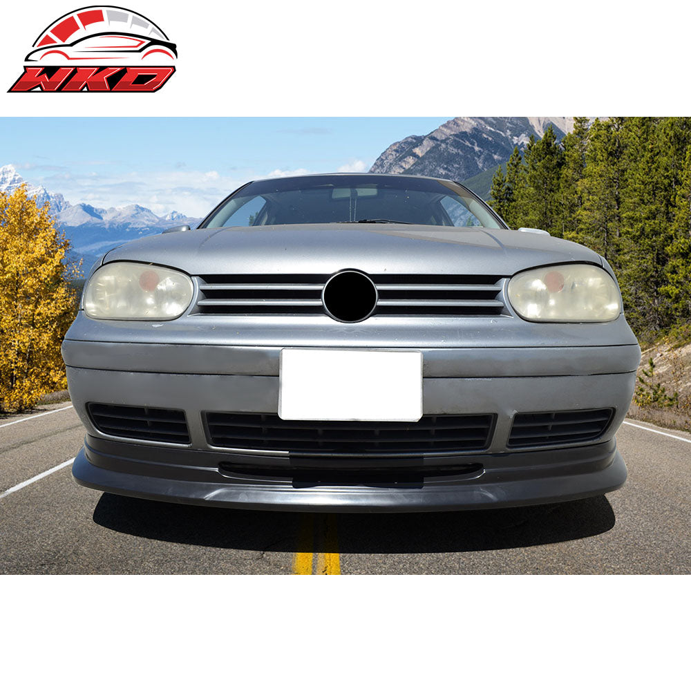 Fits 99-04 Volkswagen VW Golf MK4 MKIV P1 Style Front Bumper Lip Spoiler Kit PU