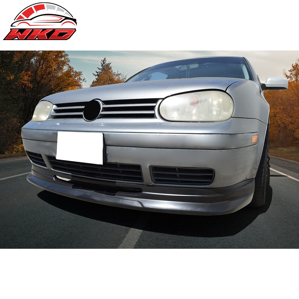 Fits 99-04 Volkswagen VW Golf MK4 MKIV P1 Style Front Bumper Lip Spoiler Kit PU