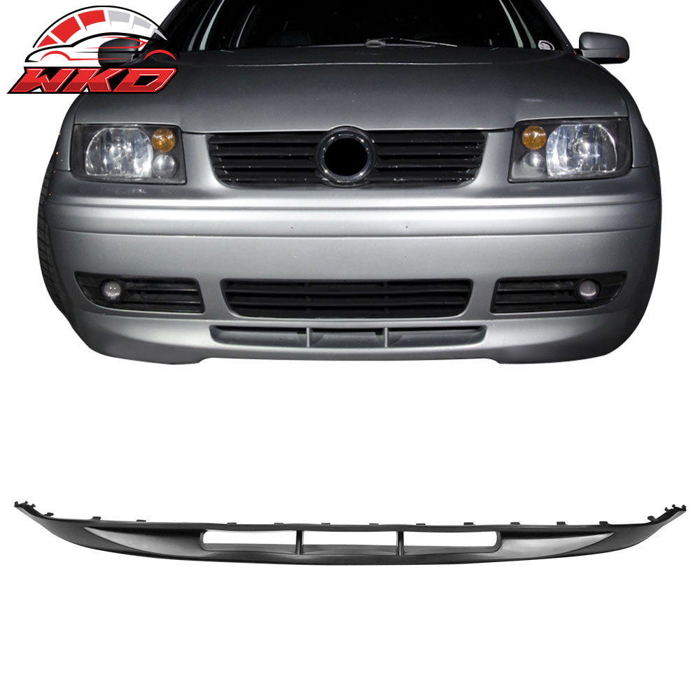 Fits 99-05 Volkswagen VW Jetta 20AE Style Front Bumper Lip Unpainted Black  PU