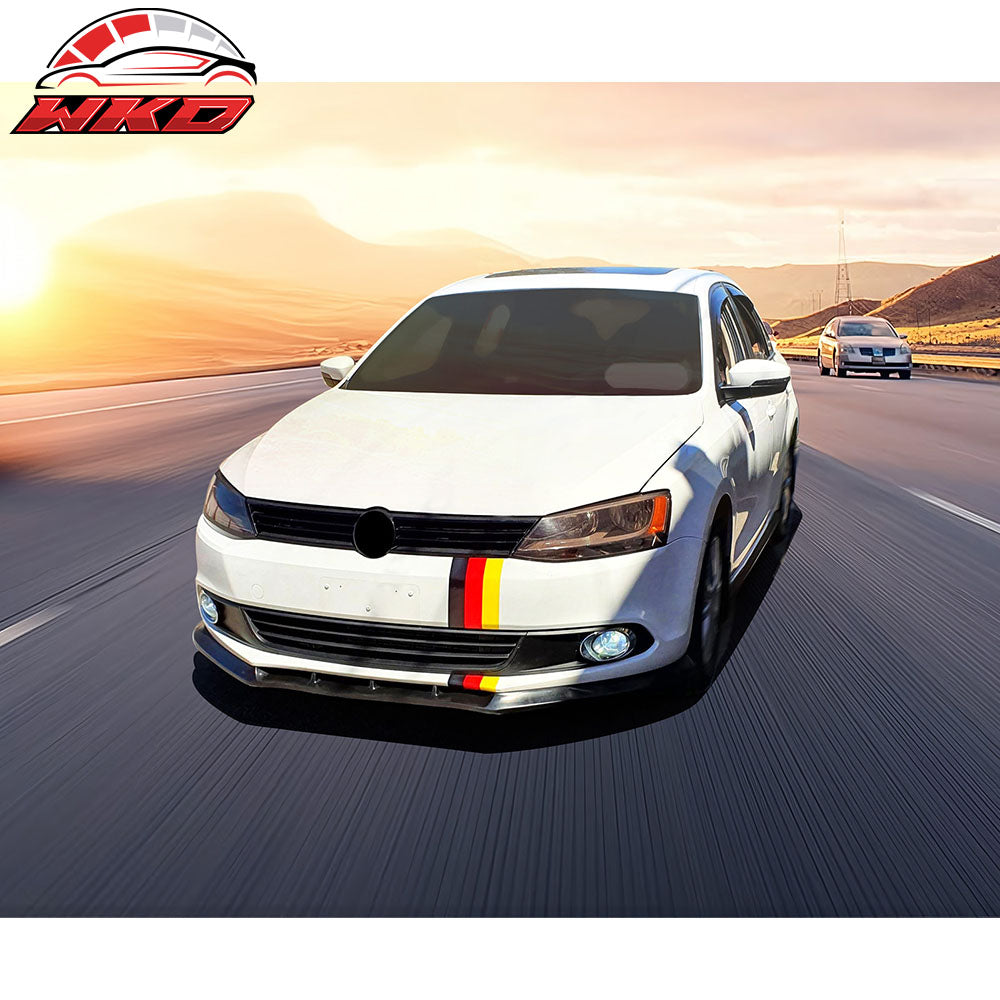 Fit 11-14 Volkswagen VW Jetta 6 VI MK6 IKON V3 Style Front Bumper Lip Spoiler PU