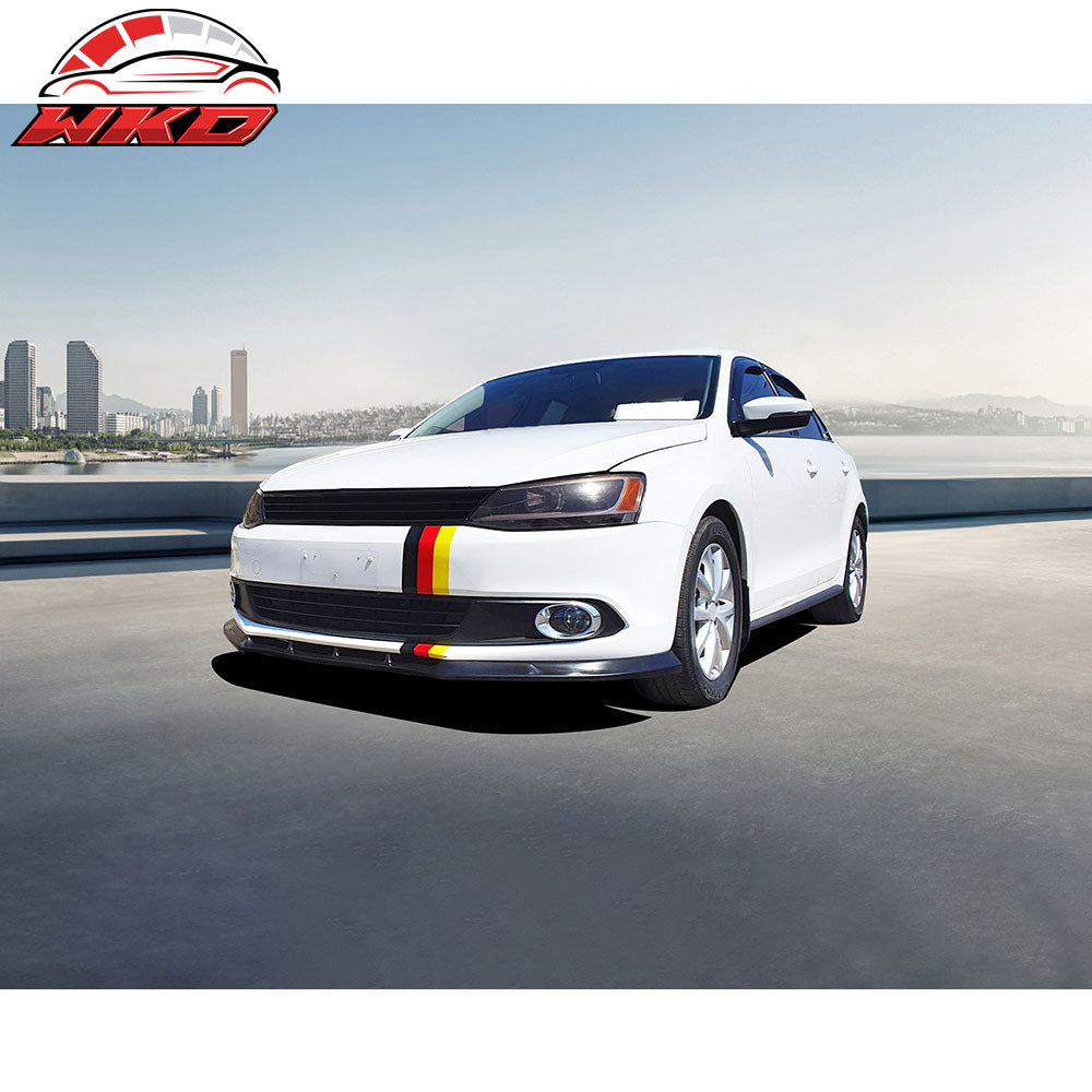 Fit 11-14 Volkswagen VW Jetta 6 VI MK6 IKON V3 Style Front Bumper Lip Spoiler PU