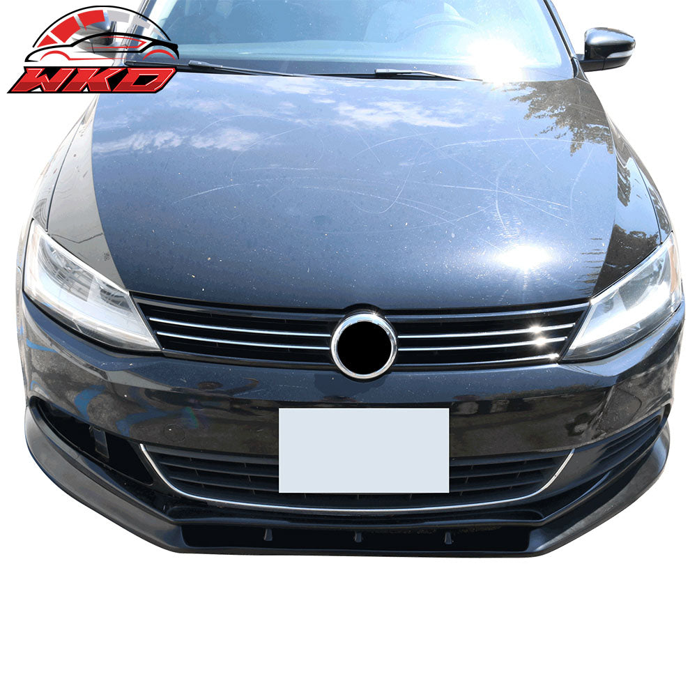 Fit 11-14 Volkswagen VW Jetta 6 VI MK6 IKON V3 Style Front Bumper Lip Spoiler PU