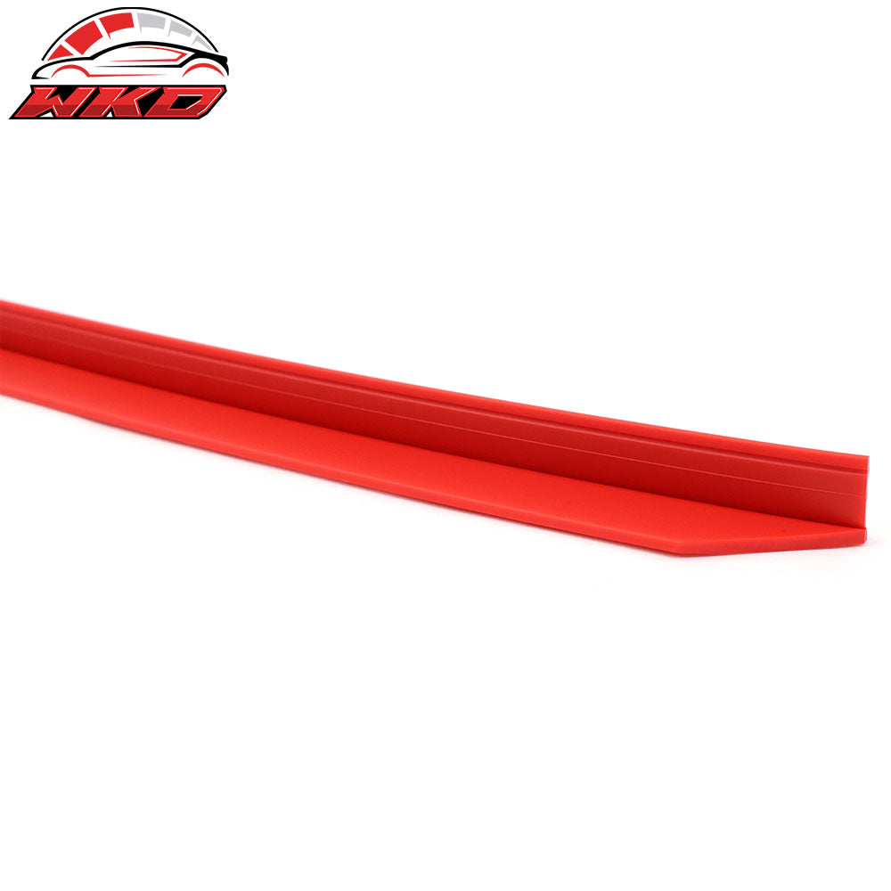 Fits 22-25 Subaru BRZ STI Style Red Front Bumper Lip Splitter Protector EPDM 2PC