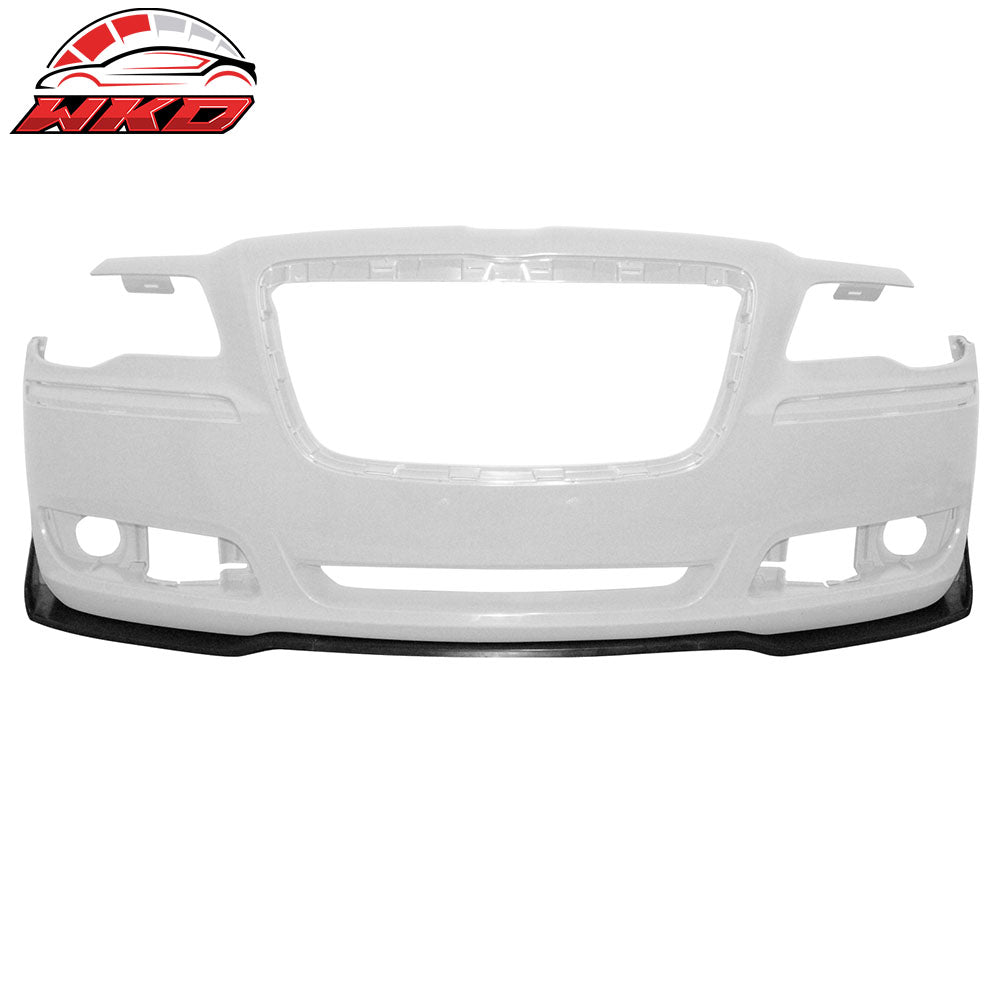 Fits 11-14 Chrysler 300 3PCS Front Bumper Lip Lower Spoiler IKON Style - PU