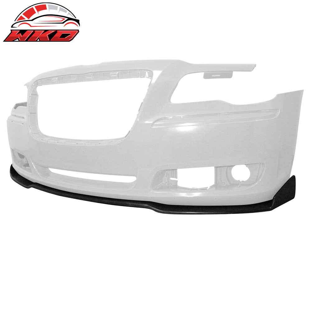 Fits 11-14 Chrysler 300 3PCS Front Bumper Lip Lower Spoiler IKON Style - PU